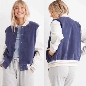 Aerie Corduroy Varsity Bomber Jacket